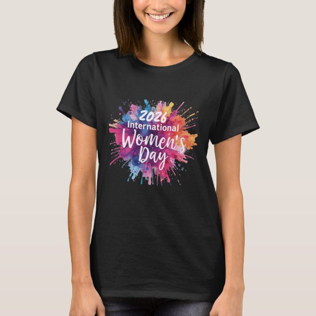 Camiseta do Dia Internacional da Mulher 2026 (Frente)