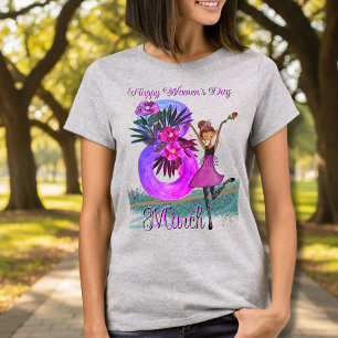 Camiseta do Dia Internacional da Mulher 8 de Março