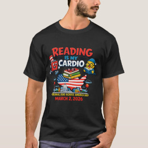 Camiseta do Dia Nacional de Leitura através da Amé