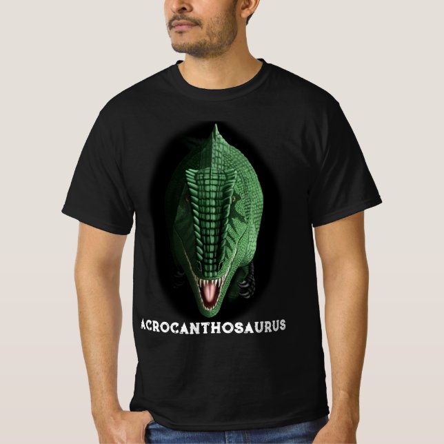 Camiseta do Dinossauro Acrocanthosaurus (Frente)