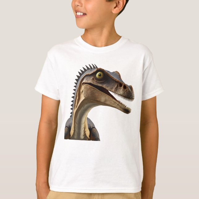 Camiseta do Dinossauro da Criança (Frente)