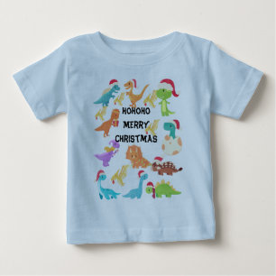 Camiseta do Dinossauro de Natal Feliz
