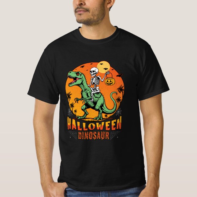 Camiseta do Dinossauro do Halloween (Frente)