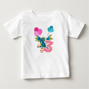 Camiseta do Dragão de 3º Aniversário