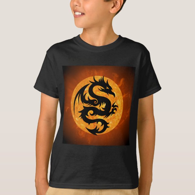 camiseta do dragão de incêndio (Frente)