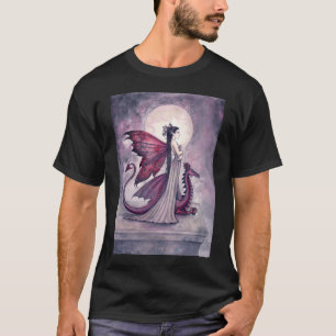 Camiseta do Dragão Fada Crepúsculo Carmesim