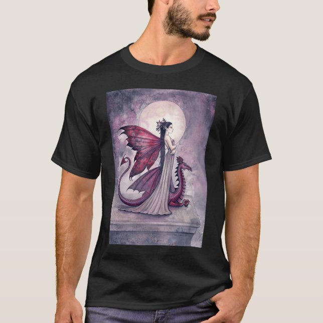 Camiseta do Dragão Fada Crepúsculo Carmesim (Frente)