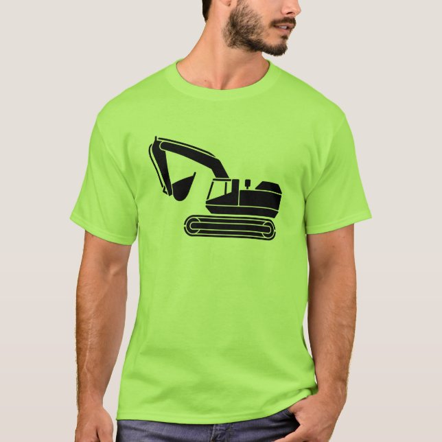 Camiseta do driver do Cara Digger (Frente)