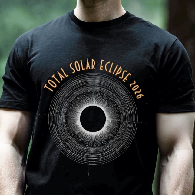 Camiseta do Eclipse Solar de 2026 (Total Solar Eclipse 2026 Shirt)