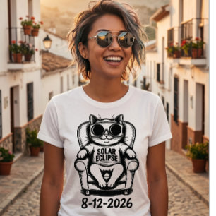 Camiseta do Eclipse Total de 2026 Evento Solar de