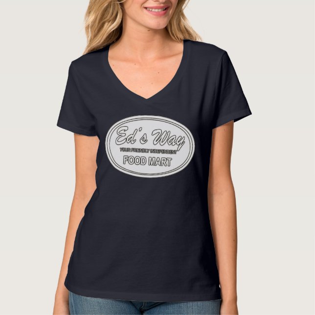 Camiseta do Ed, logotipo branco invertido (Frente)