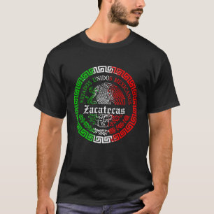 Camiseta do emblema do estado de Zacatecas México