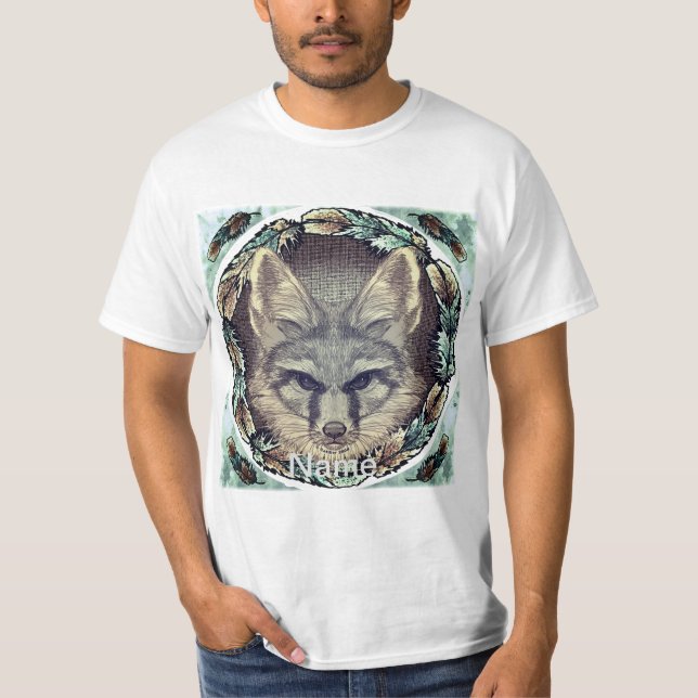 Camiseta do esboço da raposa (Frente)
