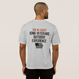 Camiseta do Esporte-Tek do Iowa Veterans Outdoor