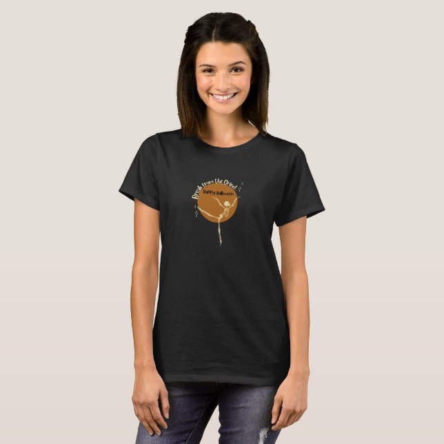 Camiseta do Esqueleto Dançante (Frente Completa)