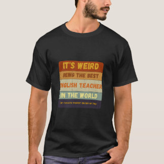 Camiseta Do Estudante Ao Melhor Professor De Inglês No Worl