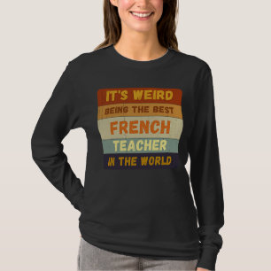 Camiseta Do Estudante Ao Melhor Professor Francês Vintage