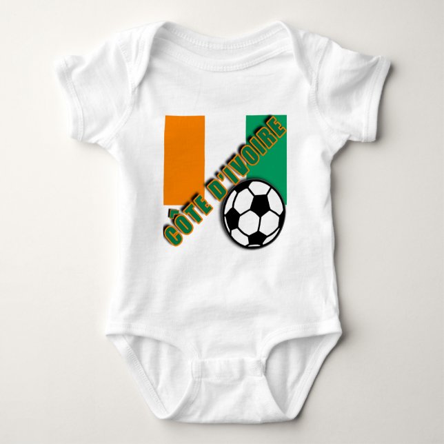 Camiseta do fã de futebol da COSTA D'IVOIRE da (Frente)