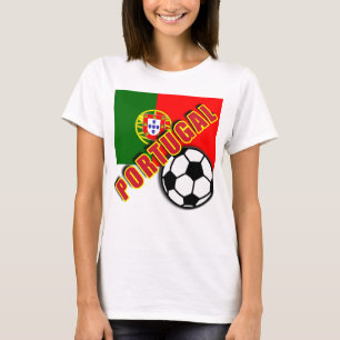 Camiseta do fã de futebol do mundo de PORTUGAL