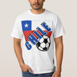 Camiseta do fã de futebol do mundo do CHILE