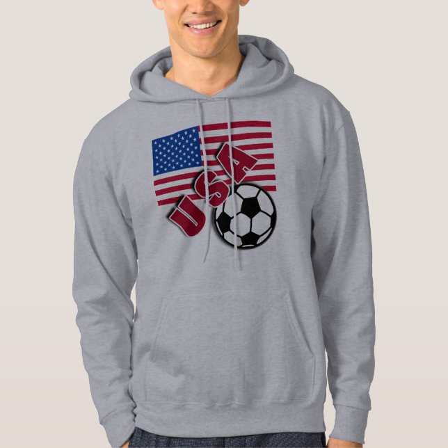 Camiseta do fã de futebol do mundo dos EUA (Frente)