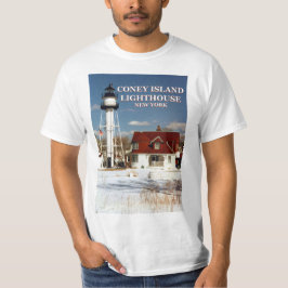 Camiseta do Farol de Coney Island, Nova York