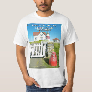Camiseta do Farol de Stratford Point Connecticut