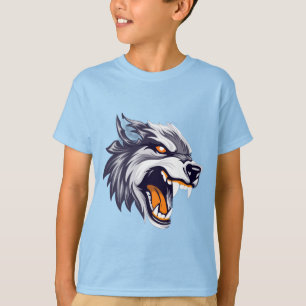 Camiseta do Feroz Garoto Lobo Uivando