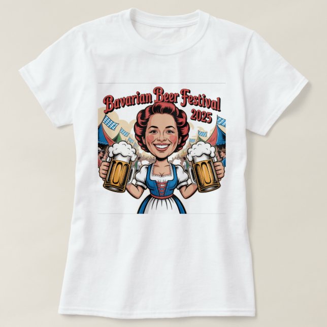Camiseta do Festival Bávaro de Cerveja - Perfeito  (Frente do Design)