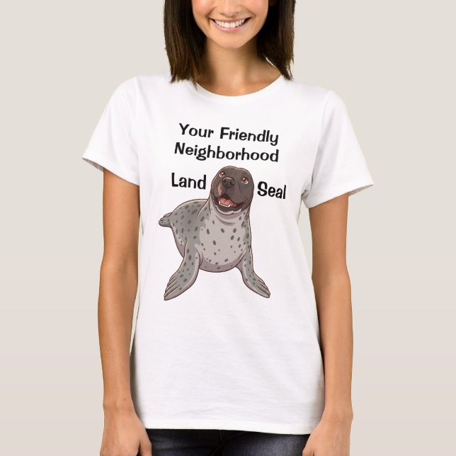 Camiseta do Foca Terrestre da Sua Amizade Vizinhan (Frente)