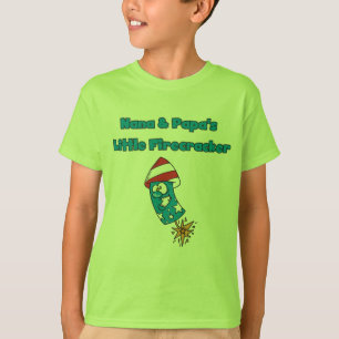 Camiseta do foguete de Nana e de papá pouco