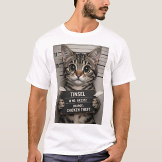 Camiseta do Gatinho de Natal Tinsel