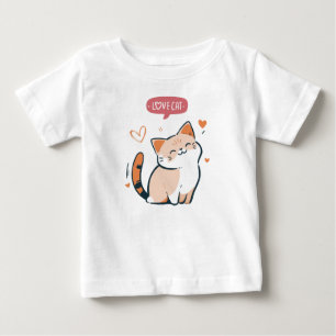 Camiseta do gato amoroso