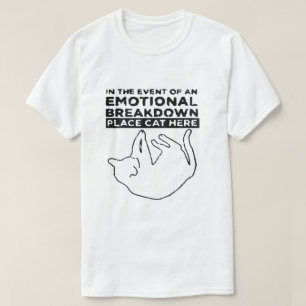 Camiseta do Gato de Colapso Emocional