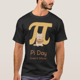Camiseta do Gato do Dia do Pi Fofa