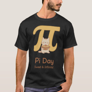 Camiseta do Gato do Dia do Pi Fofa