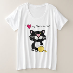 Camiseta do gato do smoking dos desenhos animados