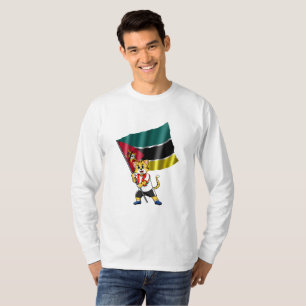 Camiseta do gato fã de Moçambique