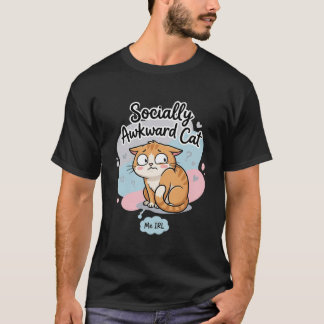 Camiseta do Gato Socialmente Desajeitado | Amante