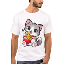 Camiseta do Gato TD Kitty Ramen
