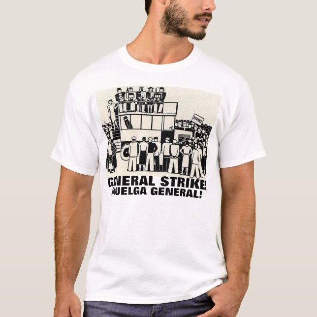 camiseta do general do hulga do t-shirt da greve (Frente)