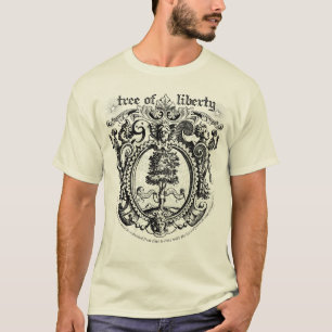 Camiseta do gráfico da árvore da liberdade