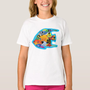 Camiseta do Grupo de Peixes Tropicais