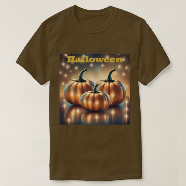 Camiseta do Halloween Pumpkins (Frente do Design)