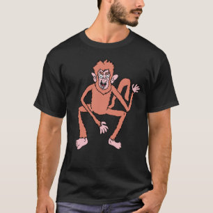 Camiseta do Homem Macaco Esquisito e Estranho