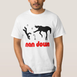 Camiseta Do homem T do valor das ferraduras para baixo