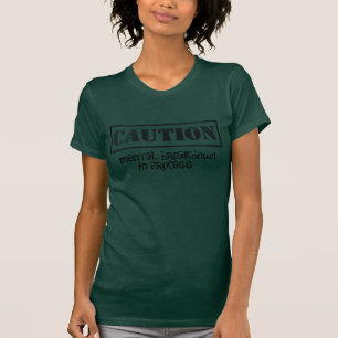 Camiseta do humor da saúde mental