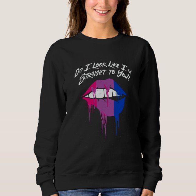 Camiseta Do I Look Straight to You Bisexual LGBTQ Bi Pride (Frente)