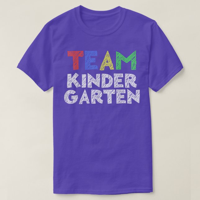 Camiseta Do Jardim De Infância De Volta À Camisa D (Frente do Design)