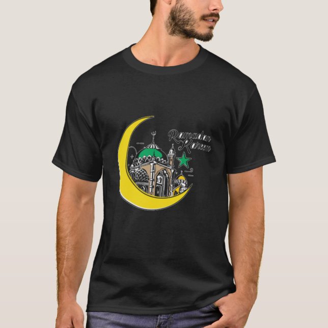 Camiseta do Jejum Islâmico Ramadan Kareem (Frente)